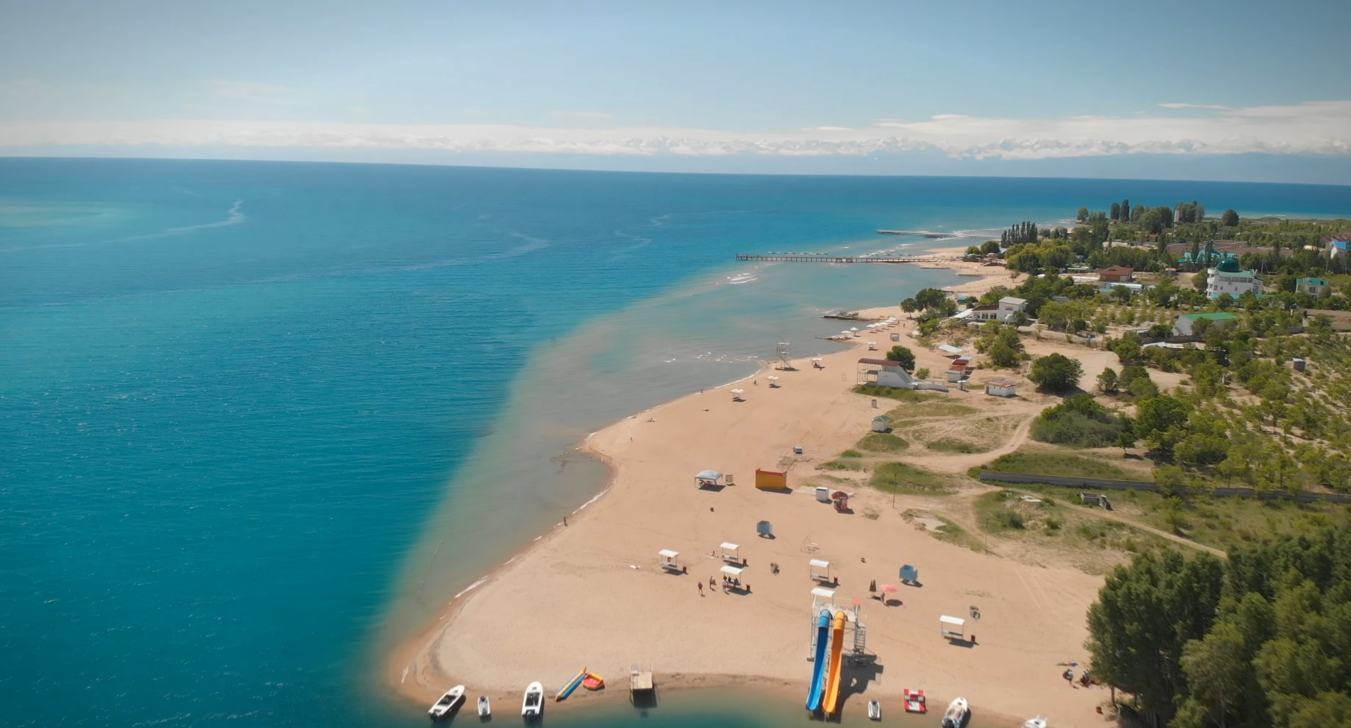 Cholpon-Ata city beach